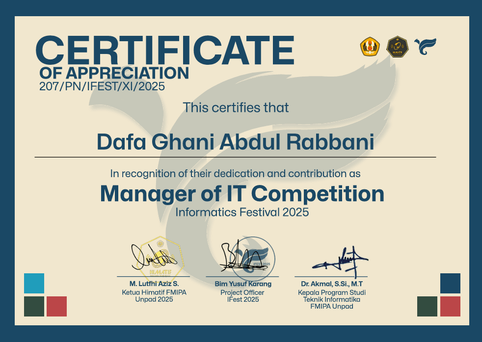 Certificate.